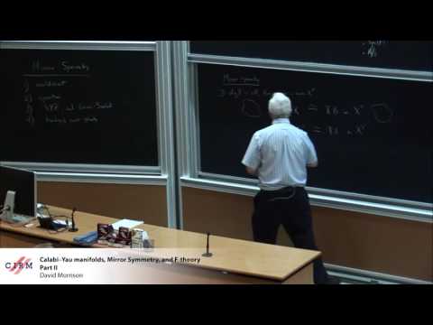David Morrison - Calabi-Yau manifolds, mirror symmetry, and F-theory - part I