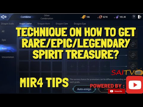 MIR4 TIPS: PAANO MAGKAROON NG RARE/EPIC/LEGENDARY SPIRIT TREASURE???