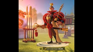 Rok289-VIP15 82M power - expertise: 15 legendary commanders.