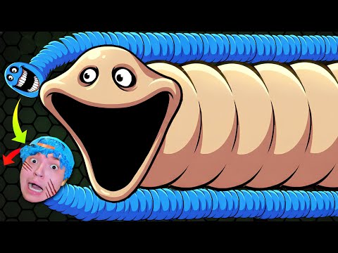 VIREI A MINHOCA FAMINTA GIGANTE PRA ENFRENTAR A HUNGRY SNAKE!! (QUEM VENCEU?)