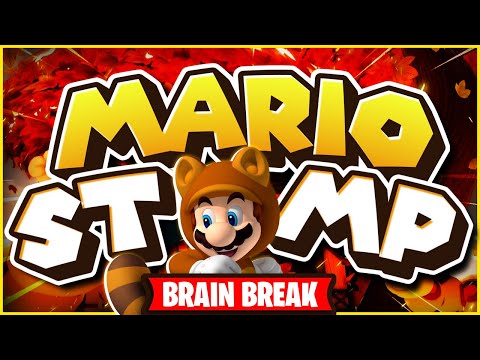 Fall Mario Stomp 🍁 Autumn Freeze Dance for Kids 🍁 Brain Break 🍁 Just Dance 🍁 Danny GoNoodle