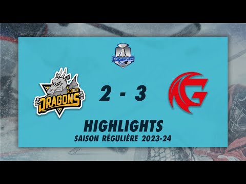 Dragons de Rouen 2-3 Gothiques d'Amiens - Highlights - Synerglace Ligue Magnus 2023/24