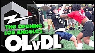 🔥 The Opening Regionals | Los Angeles | OL v DL | 1v1s | Under The Radar Highlight Mix