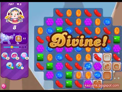 Candy Crush Saga Level 707 (3 stars, NO boosters)
