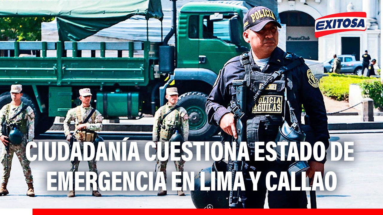 🔴🔵 Ciudadanía en contra de la ampliación del estado de emergencia en Lima y Callao