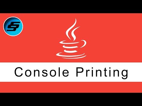 Printing To The Console Java Programming