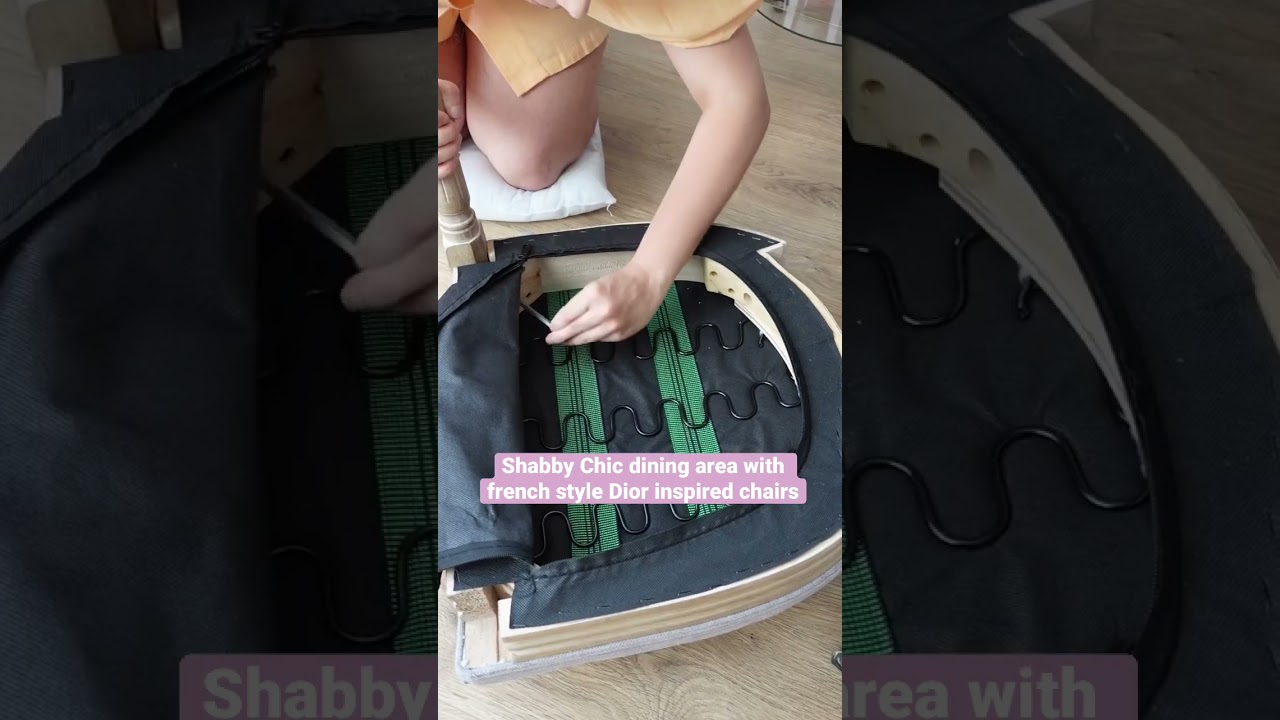 Shabby Chic dining area with french style Dior inspired chairs #BellatorHome