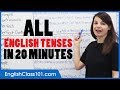 ALL English Tenses in 20 Minutes - Basic English Grammar