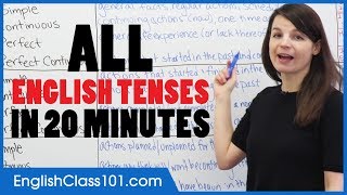 ALL English Tenses in 20 Minutes - Basic English G