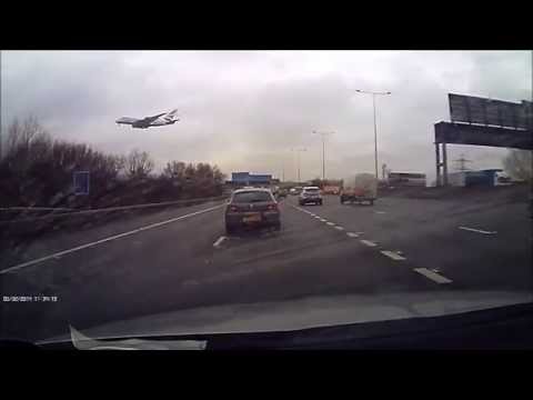BA a380 landing at Heathrow over m25