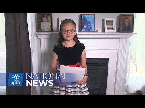Nine year old Bella Morrisseau’s full award speech | APTN News