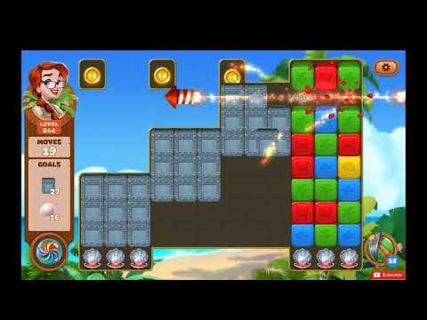Lost Island Blast Adventure Level 844 NO BOOSTERS - A S GAMING