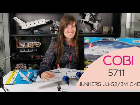 Cobi 5711 Vokietijos Junkers JU-52/3M transporto lėktuvas