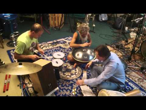 Hang drum, Thomas Schauffert and Gottfried Kling live improvisation at THS studio part II