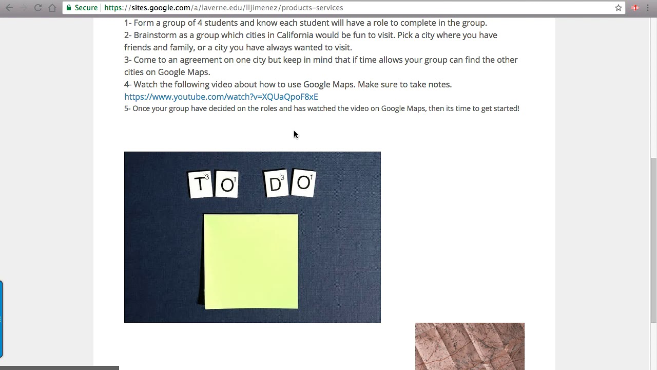 Web Quest- Google Maps