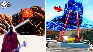 GTA 5 : Franklin Treated By Ice Monster & Thor Treats Lava Monster In GTA 5 ! (GTA 5 Mods)