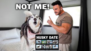 I CAUGHT MY HUSKY ON A DATING SITE 👀😳 (SHE ARGUES!)