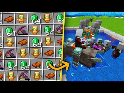 How to Build a Minecraft Raid Farm - Raid Farm in Minecraft 1.19 Tutorial (300 Emerals per Hour)