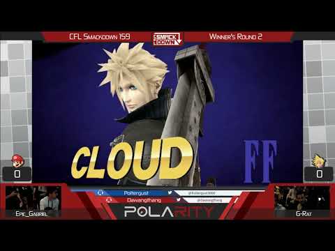 CFL Smackdown 159 WiiU - Epic_Gabriel (Mario, ROB) vs G-Rat (Cloud, Falcon) - Winners R2