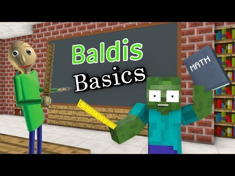 Monster School : BALDI'S BASICS CHALLENGE - Minecraft Animation