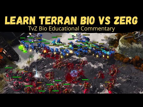 Starcraft 2 Terran Bio - Gold League Educational Commentary