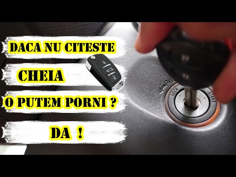 Masina nu citeste cheia -Ce facem sa o putem pornii ?  Aflati in acest videoclip.