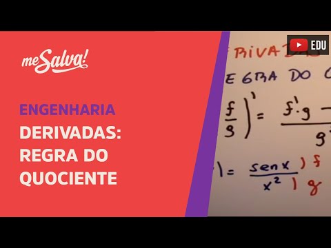 Me Salva! Derivadas - Regra do Quociente