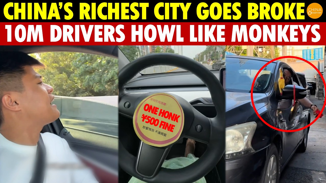 China’s Richest City Desperate for Cash! Honking Means Fines, Drivers Howl Like Monkeys