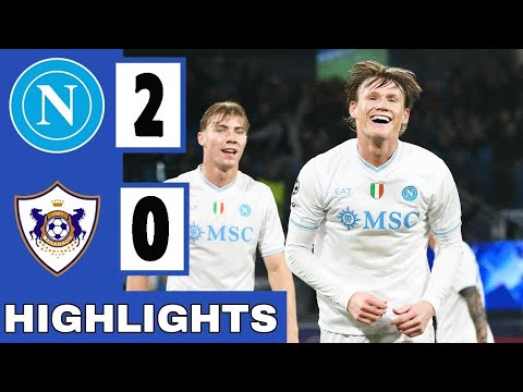 Napoli vs Qarabag 2-0 Highlights & All Goals 2025 | Scott McTominay Goal