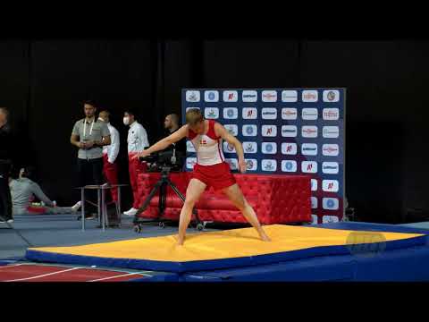 ABILDGAARD Martin (DEN) M - 2022 Trampoline Worlds, Sofia (BUL) - Q Tumbling Exercise 1