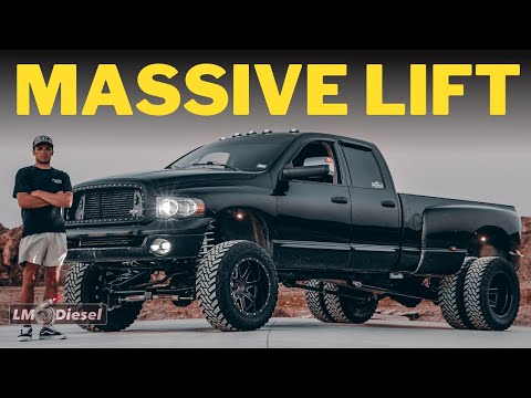 I LIFTED the DUALLY!!! + How to Make a 5in RC Lift Kit Fit a 2004 Ram 3500