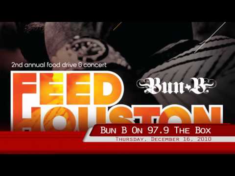 Bun B Talks Put It Down Video Shoot with Drake & FEED HOUSTON Food Drive & Concert on 97.9 The Box