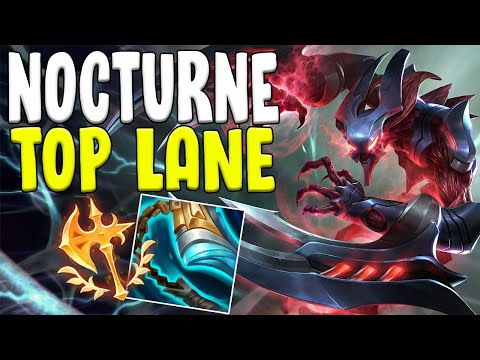 DISGUSTING STRONG LANER - NOCTURNE TOP S11 BUILD GUIDE RUNES GAMEPLAY | LoL