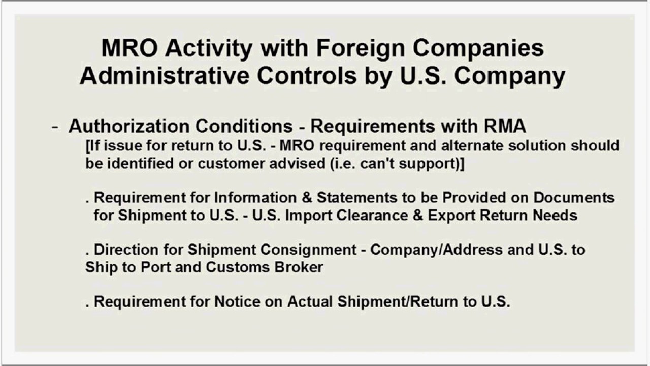 6. Creating an Effective Export Management Compliance Program