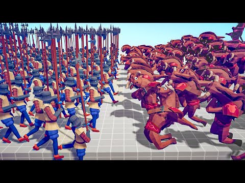 100x ACIENT ARMY ⚔️ vs 🎭 100x RENAISSANCE ARMY / Totally Accurate Battle Simulator ( TABS )