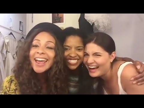 The Schuyler Sisters cute moment in Hamilton