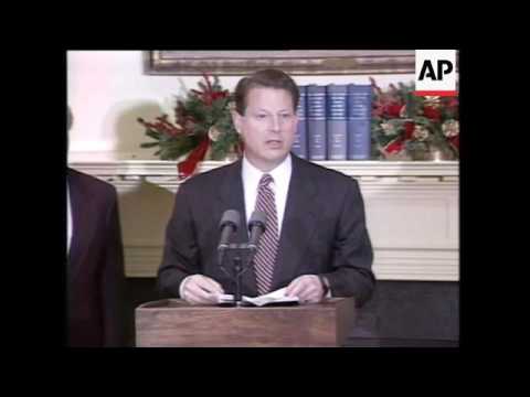 USA: Al Gore Fuel Emissions Press Conference, Japan - Climate Conference: Agreement On Fuel Emission