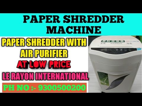 LADA CC 1560 AP Paper Shredder Cum Air Purifier