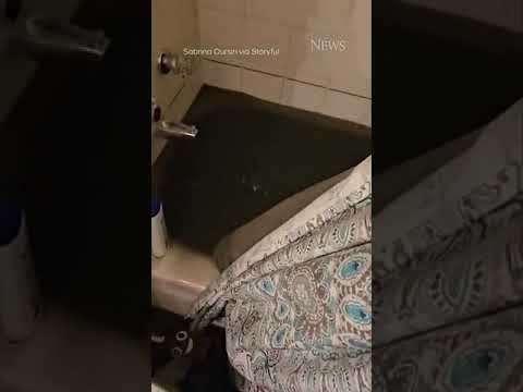 Toilet overflows and floods apartment in Ottawa #shortsviral  #sandstorm #hurricane #floodtoilet