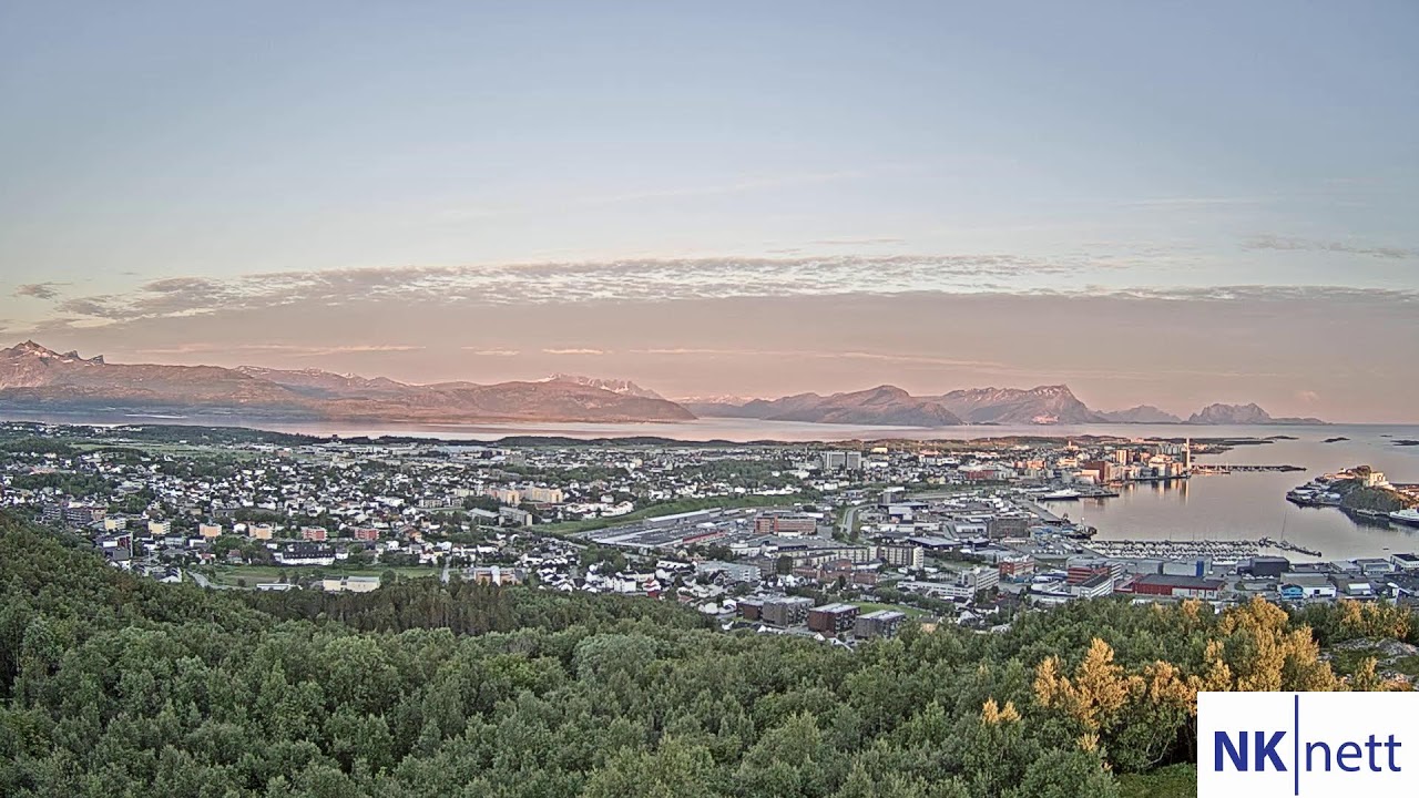 Live webcam view of Bodø Skyline From Linken Viewpoint