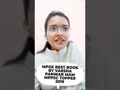 MPGK BEST BOOK BY VARSHA PANWAR MAM MPPSC TOPPER 2019 #shorts #mppsc #mpgk #vyapam #esbnews