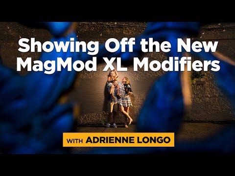 The Super Fun Adrienne Longo Demonstrates the New MagMod XL Modifiers for Photographers