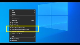 How to setup the New Windows Terminal Right-click menu