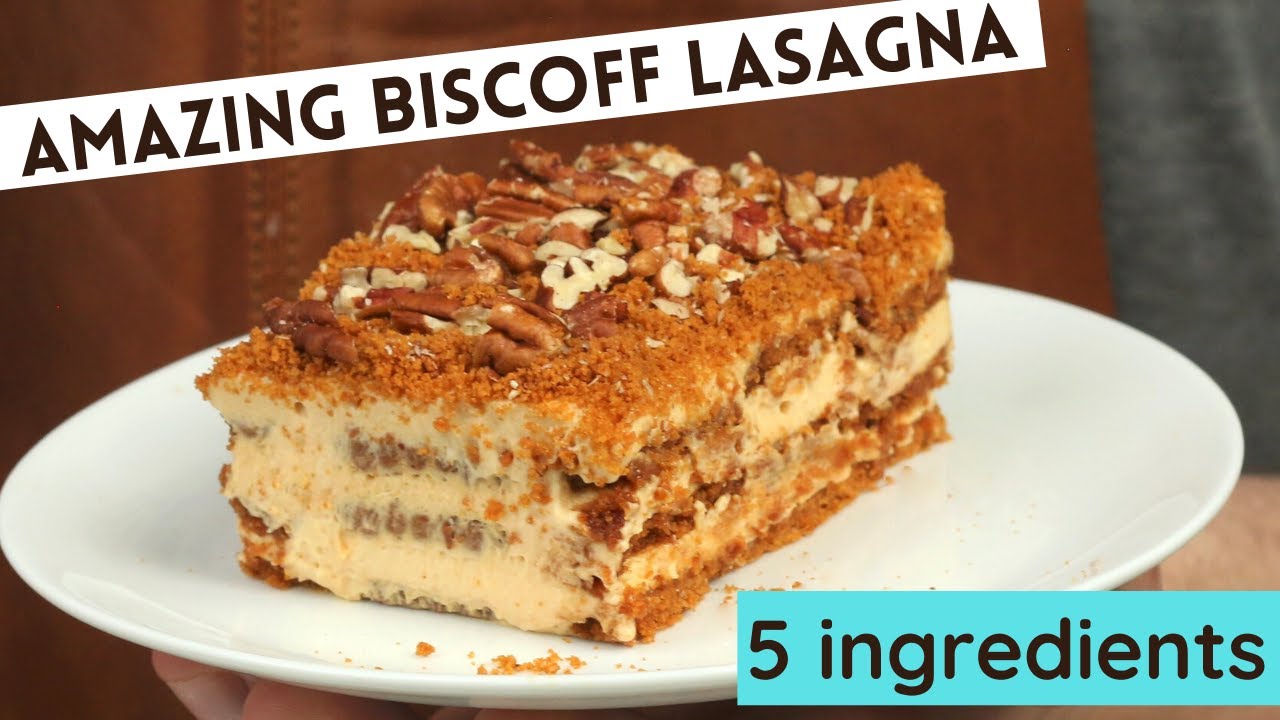 Biscoff Layered Dessert | Only 5 ingredients | Best Make-ahead Lotus Biscoff Lasagna | Fuzz & Buzz