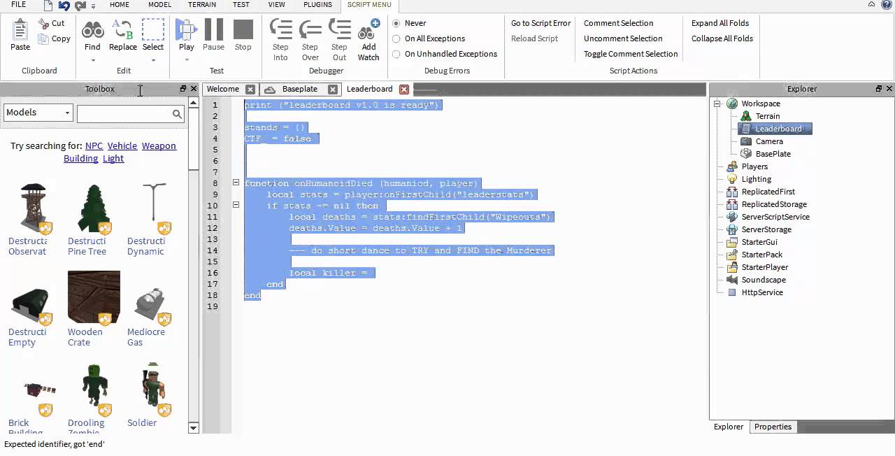 How-to: Lua Coding Basic (leaderboard part 1)