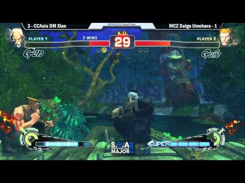 S.E.A Major 2012 Finals: Daigo Umehara (Guile) vs Xian - Part 2