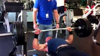315lbs bench press 3 reps