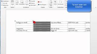 Tips och trick i Microsofts Office program -Ta bort Word tabell