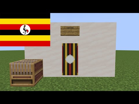 EPIC! Make Uganda's Flag in Minecraft FAST!
