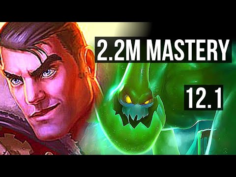 JAYCE vs ZAC (TOP) | 2.2M mastery, 8/3/12 | EUW Master | 12.1
